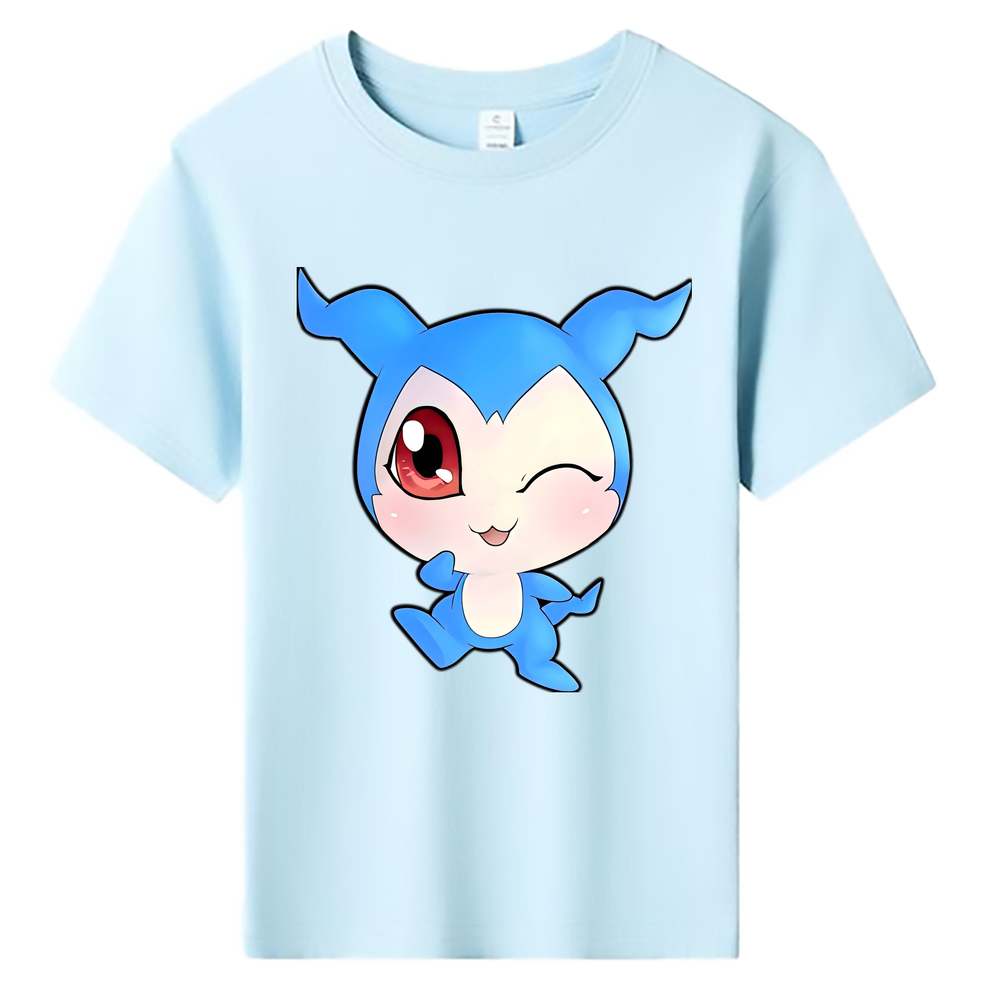 （画像用） Digimon デジタルモンスター/デジモン 綿100％キッズTシャツ（フロントプリント）